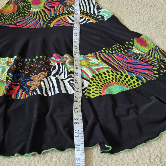 Vintage Joseph Ribkoff Abstract Print Sleeveless Dress Size 2 XS Small - Picture 7 of 10